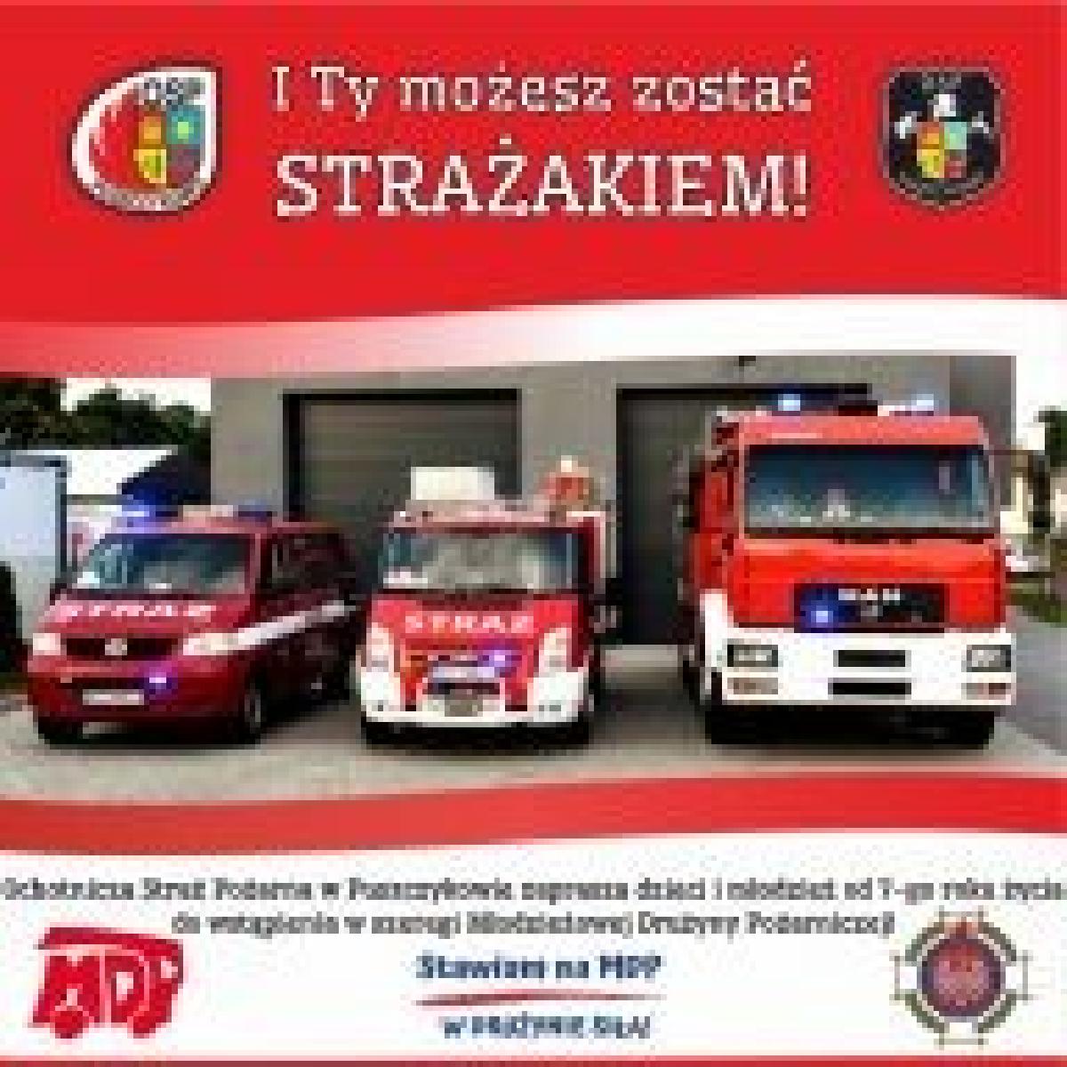 Informacja Ochotniczej Straży Pożarnej o naborze dzieci i młodzieżyy